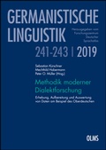 Cover: Methodik moderner Dialektforschung - Georg Olms Verlag