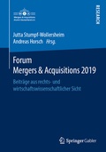 Cover: Forum Mergers & Acquisitions 2019 - Springer Gabler