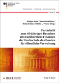 Cover: Festschrift zum 40-j&auml;hrigen Bestehen des Fachbereichs Finanzen der Hochschule des Bundes f&uuml;r &ouml;ffentliche Verwaltung - Kovac, Dr. Verlag