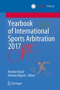 Cover: Yearbook of International Sports Arbitration 2017 - T.M.C. Asser Press