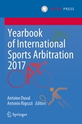 Cover: Yearbook of International Sports Arbitration 2017 - T.M.C. Asser Press