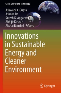 Enlarge image Cover: Innovations in Sustainable Energy and Cleaner Environment - Springer