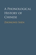 Cover: A Phonological History of Chinese - Cambridge University Press
