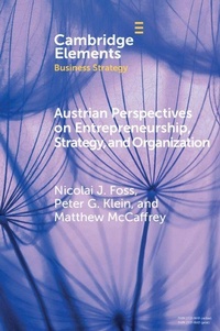 Enlarge image Cover: Austrian Perspectives on Entrepreneurship, Strategy, and Organization - Cambridge University Press