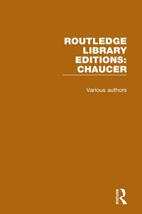 Enlarge image Cover: Routledge Library Editions: Chaucer - Routledge