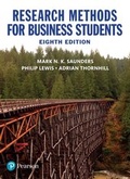 Cover: Research Methods for Business Students - Pearson Education Limited