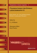 Cover: Foundations for Syriac Lexicography II - Gorgias Press