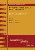 Cover: Foundations for Syriac Lexicography IV - Gorgias Press
