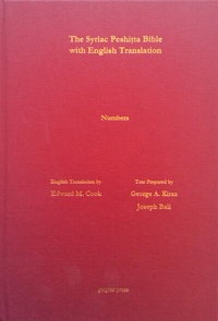 Enlarge image Cover: Numbers According to the Syriac Peshitta Version with English Translation - Gorgias Press