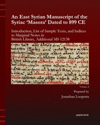 Abbildung von: An East Syrian Manuscript of the Syriac 'Masora' Dated to 899 CE - Gorgias Press