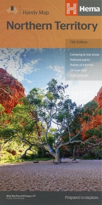 Abbildung von: Northern Territory Handy Map - Hema Maps Pty.Ltd