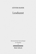 Cover: Lesekunst - Mohr Siebeck