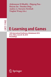 Enlarge image Cover: E-Learning and Games - Springer