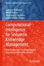 Cover: Computational Intelligence for Semantic Knowledge Management - Springer