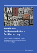 Cover: Translation - Fachkommunikation - Fach&uuml;bersetzung - Frank & Timme