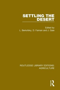 Abbildung von: Settling the Desert - Routledge