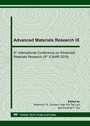 Cover: Advanced Materials Research IX - Trans Tech Publications Ltd
