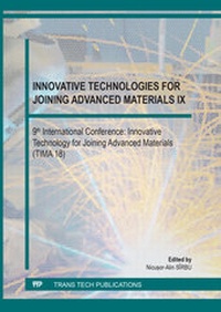 Enlarge image Cover: Innovative Technologies for Joining Advanced Materials IX - Trans Tech Publications Ltd
