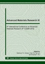 Cover: Advanced Materials Research IX - Trans Tech Publications Ltd