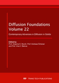 Enlarge image Cover: Contemporary Advances in Diffusion in Solids - Trans Tech Publications Ltd