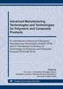 Cover: Advanced Manufacturing Technologies and Technologies for Polymeric and Composite Products - Trans Tech Publications Ltd