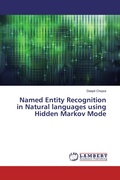 Cover: Named Entity Recognition in Natural languages using Hidden Markov Mode - LAP Lambert Academic Publishing
