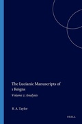 Cover: The Lucianic Manuscripts of 1 Reigns - Brill