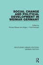 Cover: Social Change and Political Development in Weimar Germany - Routledge
