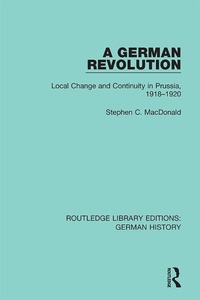 Enlarge image Cover: A German Revolution - Routledge