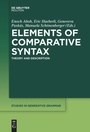 Cover: Elements of Comparative Syntax - De Gruyter Mouton