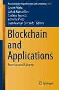 Cover: Blockchain and Applications - Springer