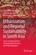 Cover: Urbanization and Regional Sustainability in South Asia - Springer