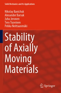 Enlarge image Cover: Stability of Axially Moving Materials - Springer