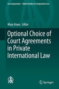 Abbildung von: Optional Choice of Court Agreements in Private International Law - Springer