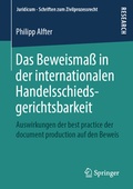 Bild: Das Beweismaß in der internationalen Handelsschiedsgerichtsbarkeit - Springer