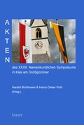 Cover: Akten des XXXII. Namenkundlichen Symposiums in Kals am Gro&szlig;glockner - Baar-Verlag