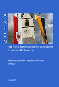 Abbildung von: Akten des XXXII. Namenkundlichen Symposiums in Kals am Großglockner - Baar-Verlag