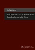 Cover: Linguistisches Mancherlei - IDS-Verlag