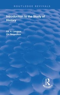 Cover: Introduction to the Study of History - Routledge