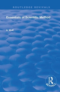 Enlarge image Cover: Essentials of Scientific Method - Routledge