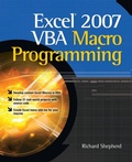 Bild: Excel 2007 VBA Macro Programming - Osborne/McGraw-Hill