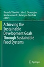 Cover: Achieving the Sustainable Development Goals Through Sustainable Food Systems - Springer