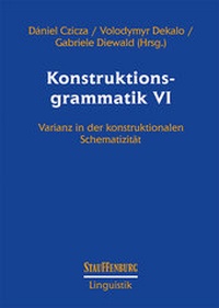 Abbildung von: Konstruktionsgrammatik VI - Stauffenburg