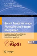 Cover: Recent Trends in Image Processing and Pattern Recognition - Springer