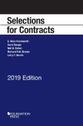 Cover: Selections for Contracts, 2019 Edition - West Academic Press