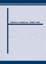 Cover: Diffusion in Materials - DIMAT 1992 - Trans Tech Publications Ltd