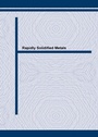 Cover: Rapidly Solidified Metals - Trans Tech Publications Ltd
