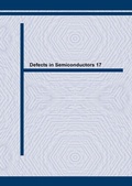 Cover: Defects in Semiconductors 17 - Trans Tech Publications Ltd