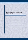 Cover: Materials Science, Testing and Informatics I - Trans Tech Publications Ltd