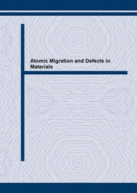 Enlarge image Cover: Atomic Migration and Defects in Materials - Trans Tech Publications Ltd